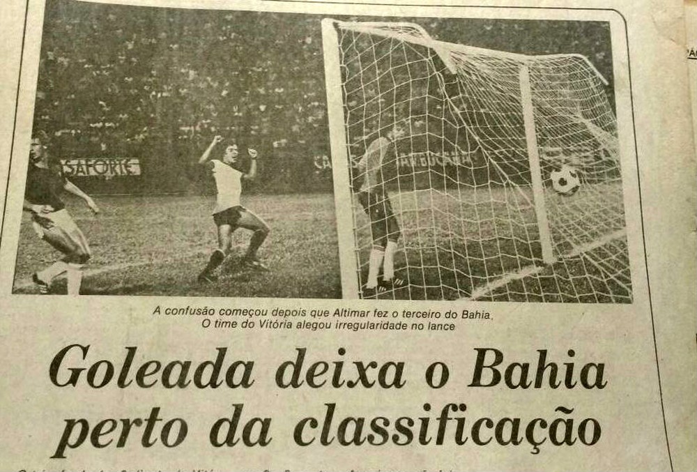 O Bahia goleou o Vitória em 1978 com gols de Altimar, Beijoca e Toninho (Foto: Thiago Pereira)